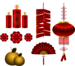 鞭炮爆竹新年喜庆元素PNG