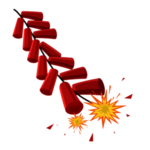 鞭炮爆竹新年喜庆元素PNG