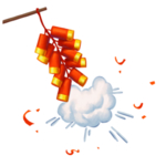 鞭炮爆竹新年喜庆元素PNG