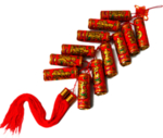 鞭炮爆竹新年喜庆元素PNG