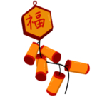 鞭炮爆竹新年喜庆元素PNG