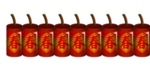 鞭炮爆竹新年喜庆元素PNG
