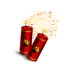 鞭炮爆竹新年喜庆元素PNG