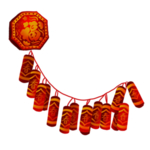 鞭炮爆竹新年喜庆元素PNG