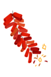 鞭炮爆竹新年喜庆元素PNG