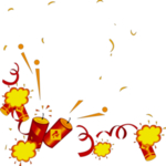 鞭炮爆竹新年喜庆元素PNG