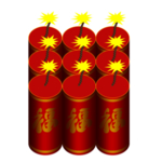 鞭炮爆竹新年喜庆元素PNG