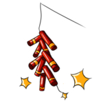 鞭炮爆竹新年喜庆元素PNG