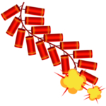 鞭炮爆竹新年喜庆元素PNG