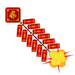 鞭炮爆竹新年喜庆元素PNG