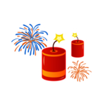 鞭炮爆竹新年喜庆元素PNG