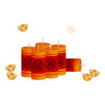鞭炮爆竹新年喜庆元素PNG