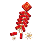 鞭炮爆竹新年喜庆元素PNG