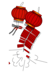 鞭炮爆竹新年喜庆元素PNG