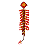 鞭炮爆竹新年喜庆元素PNG