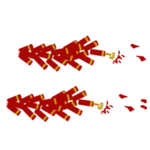 鞭炮爆竹新年喜庆元素PNG
