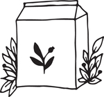 黑白手绘素材