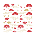 新年扇子底纹
