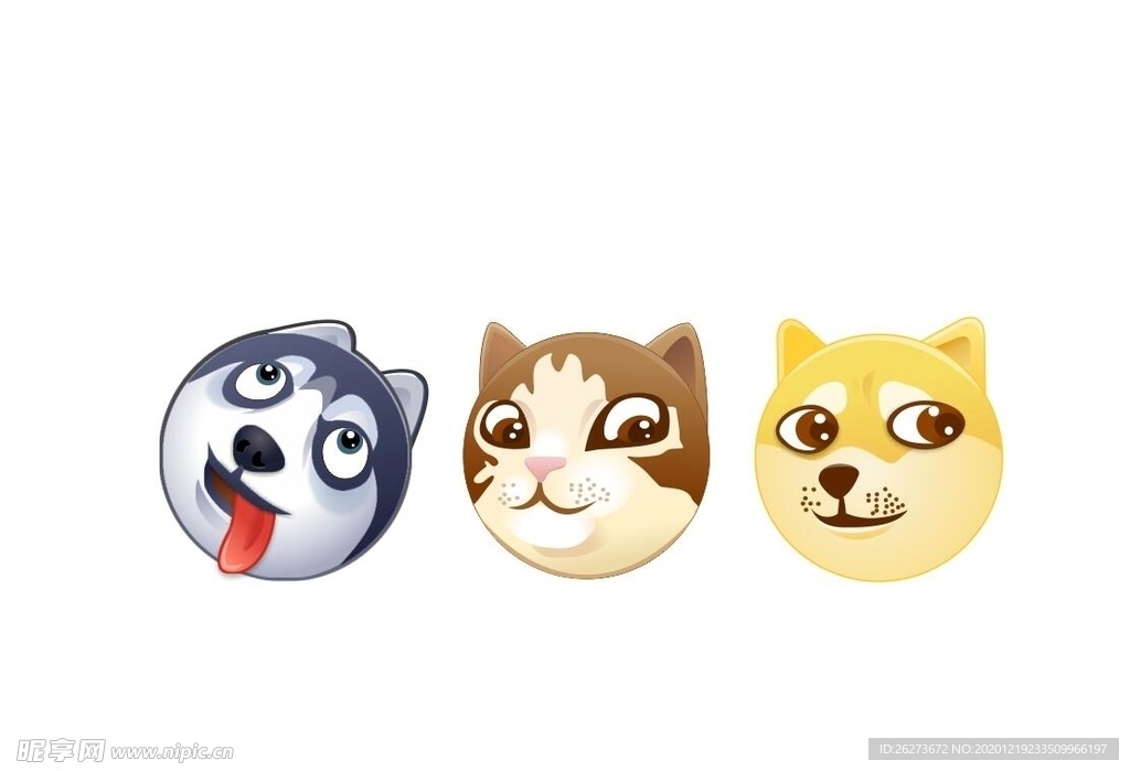 柴犬doge喵喵哈士奇二哈表情