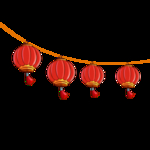 插画灯笼元素