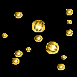 金色金属球元素