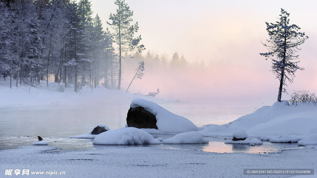 风景雪景