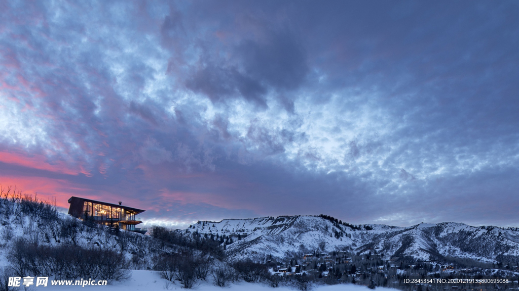 风景雪景