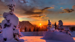 风景雪景