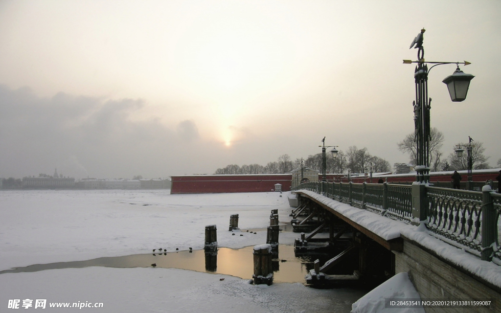 风景雪景