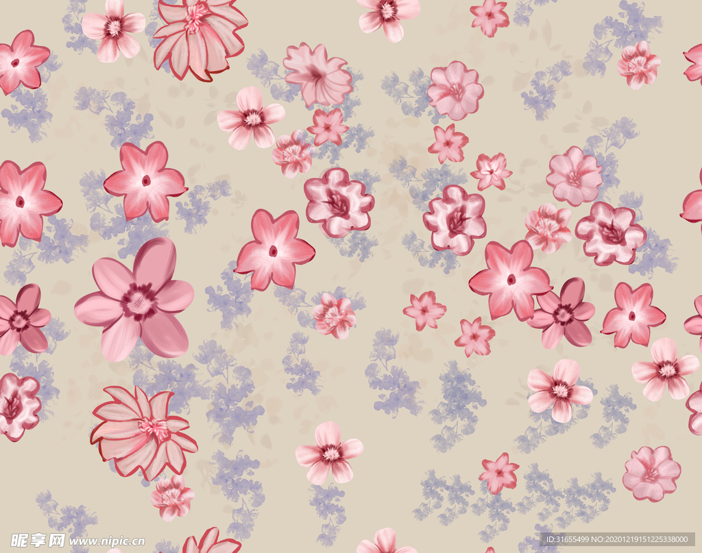 粉色花朵