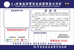 食品安全信息公示栏
