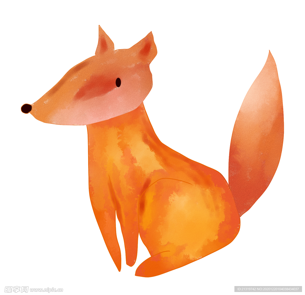可爱的小狐狸手绘