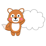 可爱动物狐狸装饰标题边框