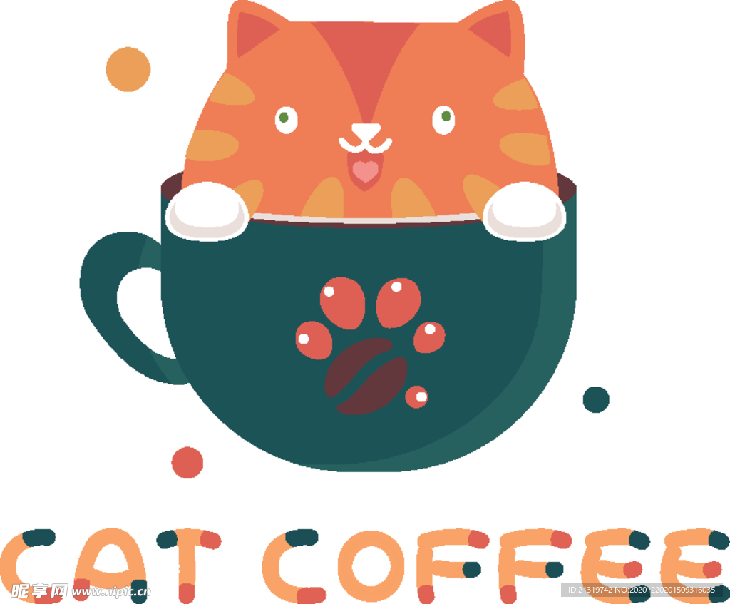 咖啡杯里的小猫