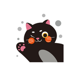黑猫矢量卡通素材