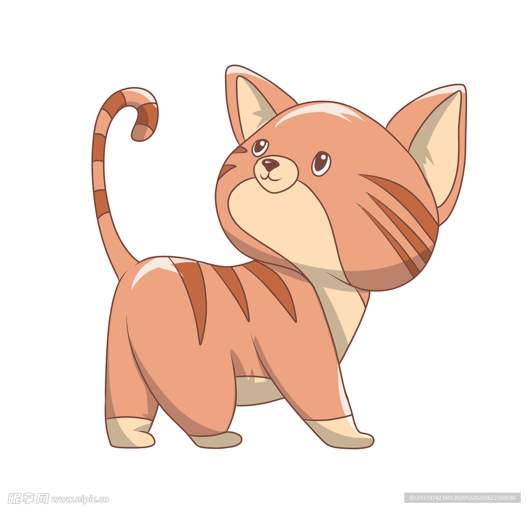 简约手绘猫咪