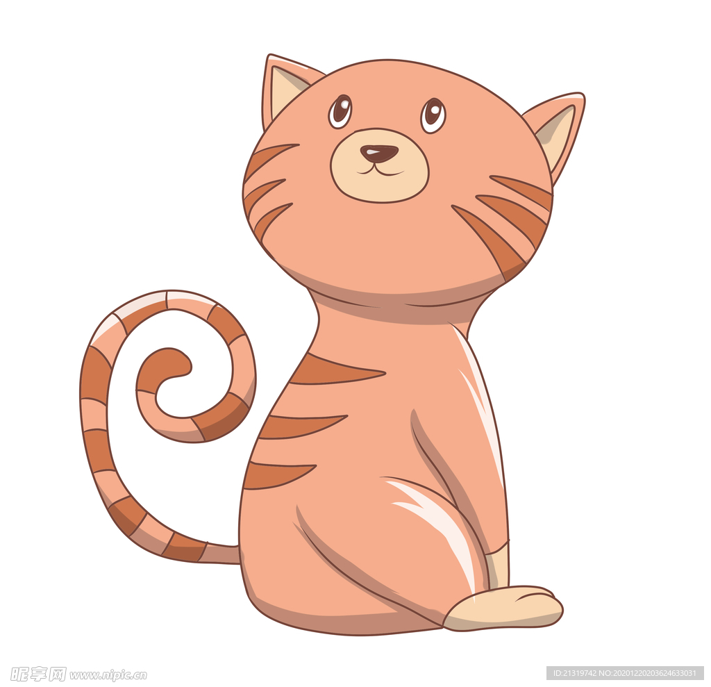 简约猫咪插画