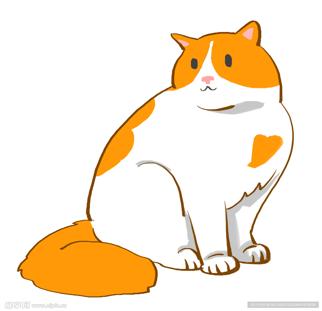 胖胖的可爱猫咪
