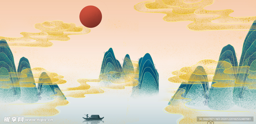 新中式背景