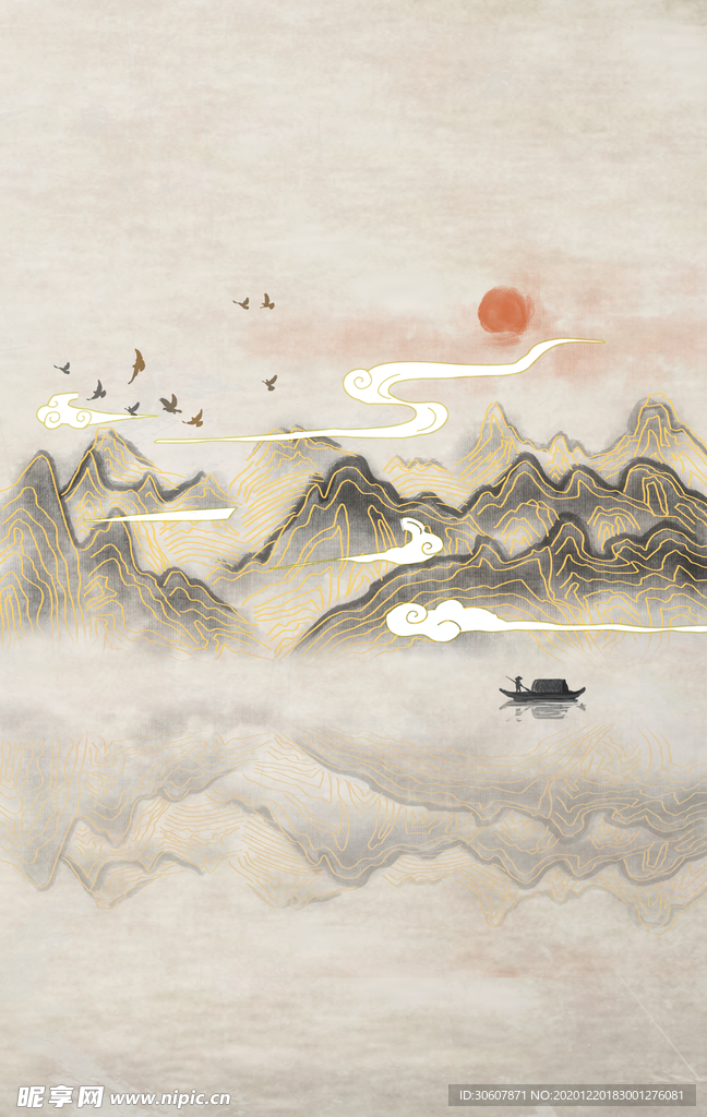新中式背景