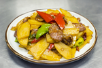 土豆香肠盖饭