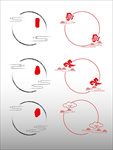 中国风圆框