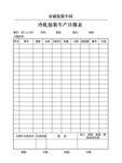 冷轧包装生产日报表