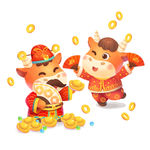 财神撒元宝