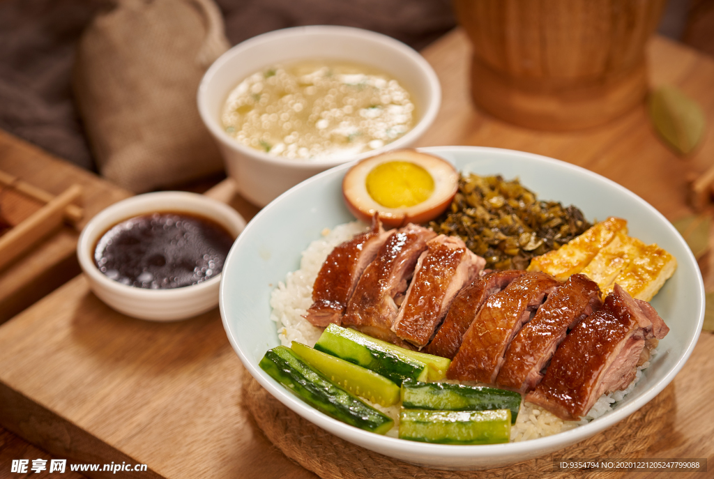 烤鹅肉套餐