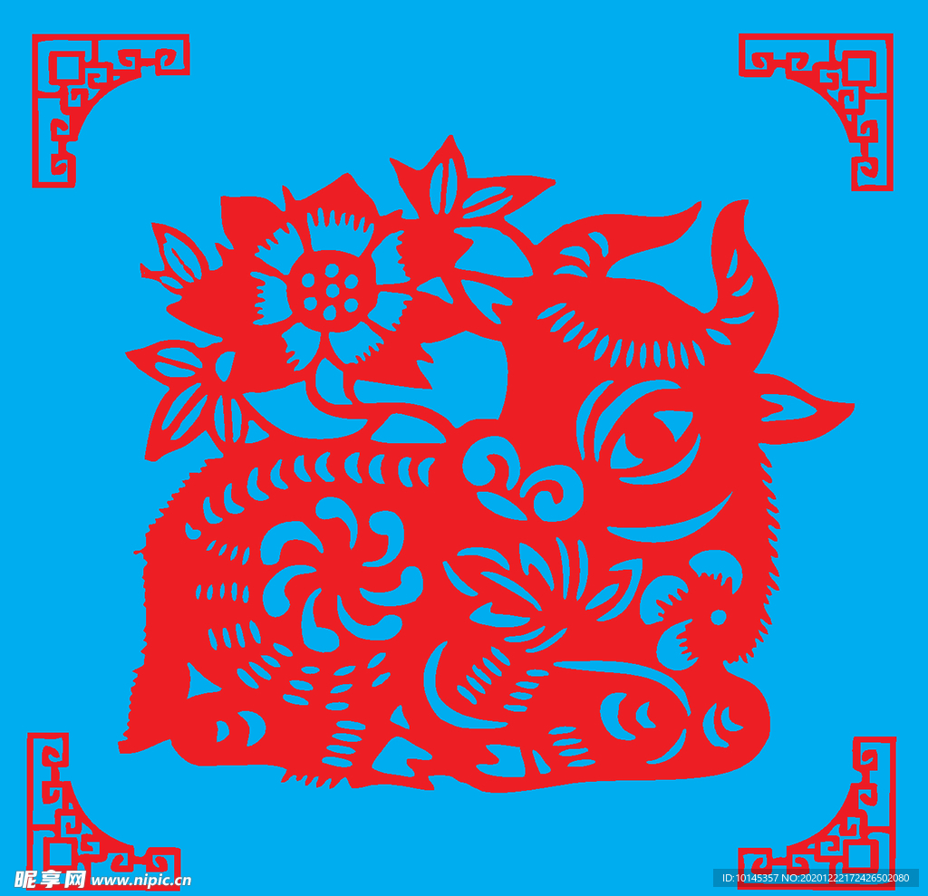 牛剪纸