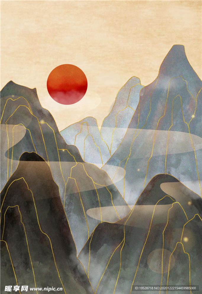 中国风山水