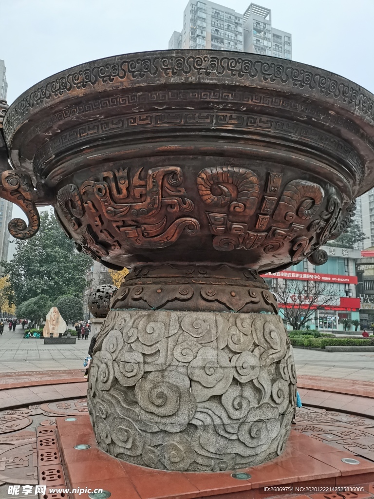 步行街广场小品雕像铜像