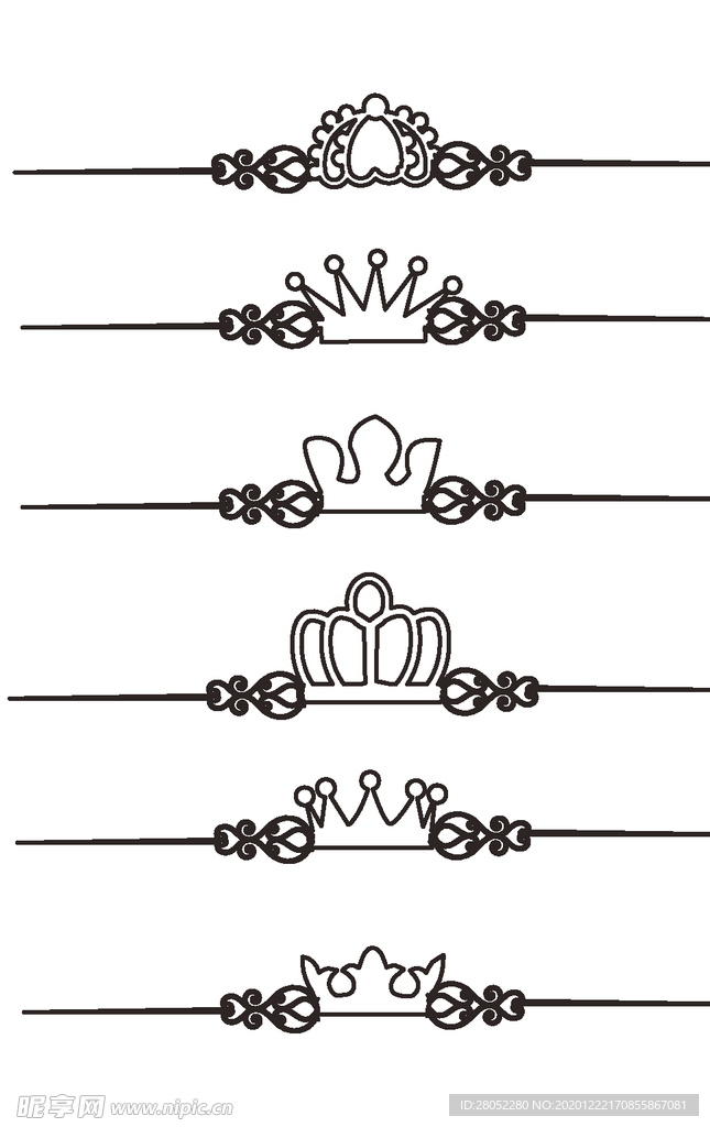 欧式皇冠花纹