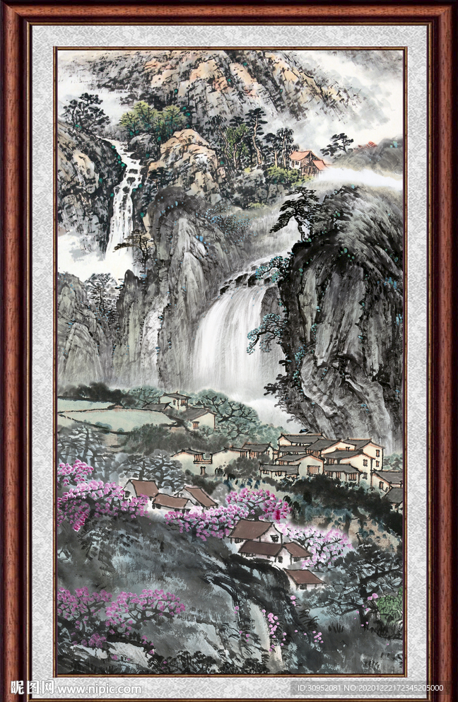 竖版山水